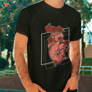 show your love floral anatomical heart and flowers doctor shirt tshirt