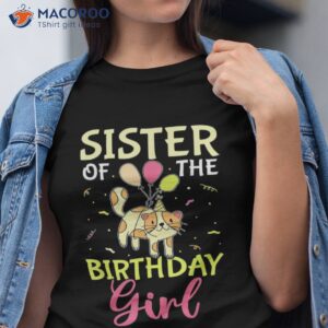 Sister Of The Birthday Girl Cat Shirt