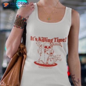 skeleton its killing time shirt tank top 4