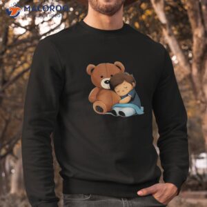 sleeping child with best teddy bear shirt sweatshirt