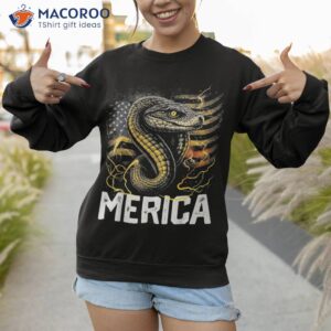 snake reptile 4th of july american flag usa merica funny shirt sweatshirt 1