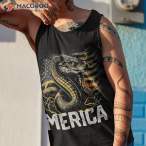 snake reptile 4th of july american flag usa merica funny shirt tank top 1