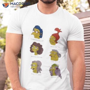 snake van hauten brandine tony maude carlson doris szyslak prof lovejoy otto bouvier shirt tshirt