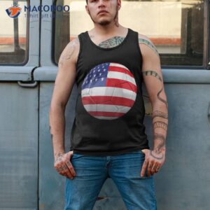 soccer american flag 4th of july kids boys girls shirt tank top 2