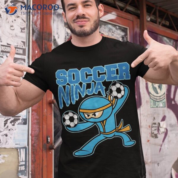 Soccer Ninja Player Cute Football Lovers Funny Gift Shirt