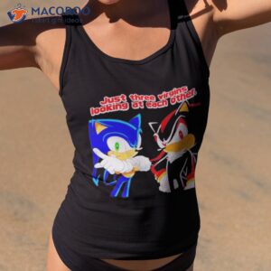 sonic just three virgins looking at each other shirt tank top 2