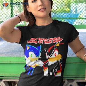 sonic just three virgins looking at each other shirt tshirt 1