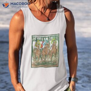 spring races horse race shirt tank top