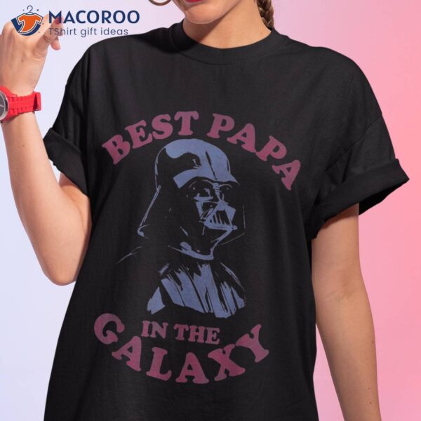 Star Wars Darth Vader Retro Best Papa Graphic Shirt