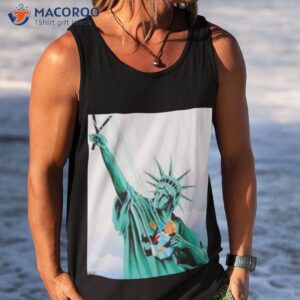 statue of liberty getting rid of donald trump shirt tank top