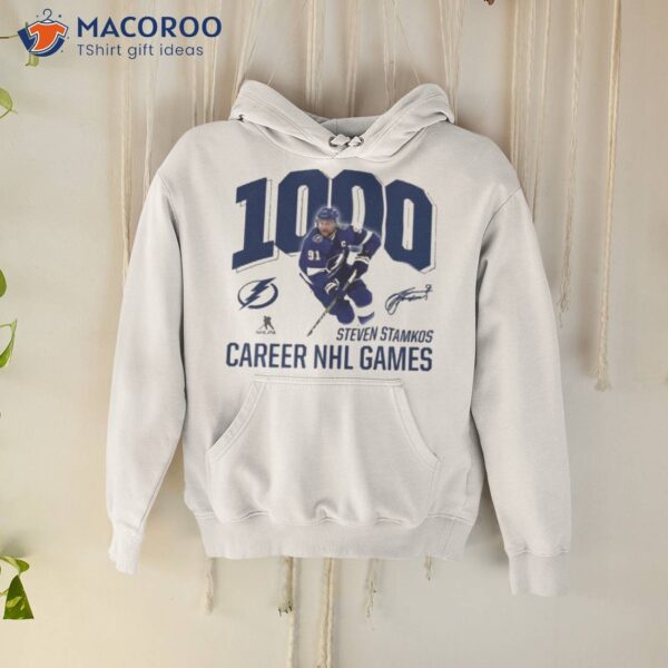 Steven Stamkos Tampa Bay Lightning 1000 Career Games Signature Shirt