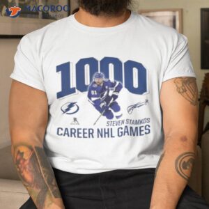 Steven Stamkos Tampa Bay Lightning 1000 Career Games Signature Shirt