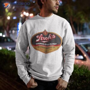 strohs bohemian style pilsner logo shirt sweatshirt