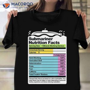 Submarine Nutrition Facts T-Shirt