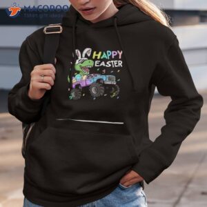 T-rex Bunny Monster Truck Rabbit Ears Shirt, Happy Easter Dear Friends