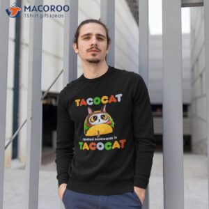 tacos mexican food taco cat fun cartoon cinco de mayo fiesta shirt sweatshirt 1