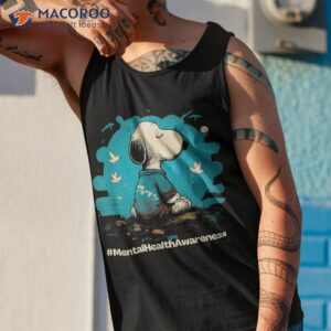 tal health awareness meditating dog retro and shirt tank top 1