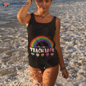 teacher ally lgbt teaching love rainbow pride month 2023 shirt tank top