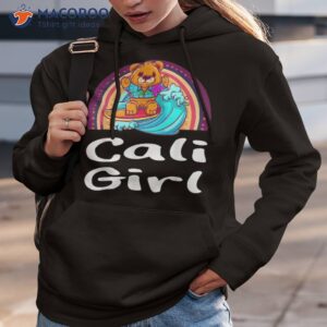 teddy bear surfer retro beach california vacation cali girl shirt hoodie 3