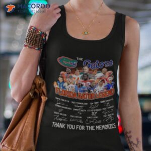the florida gators legend thank you for the memories signatures shirt tank top 4