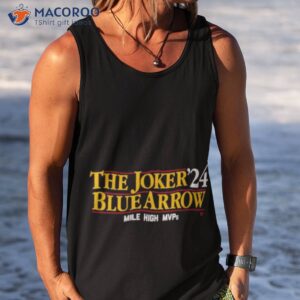 the joker blue arrow 24 denver basketball shirt tank top