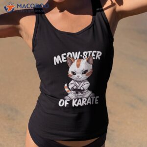 the meow ster of karate shirt tank top 2