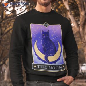 the moon tarot cat shirt sweatshirt