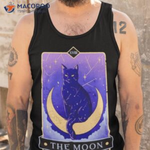 the moon tarot cat shirt tank top