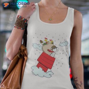 the red baron at christmas peanuts snoopy shirt tank top 4