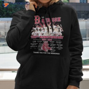 The Red Sox 122nd Anniversary 1901 2023 Signature Thank You For The Memories Shirt