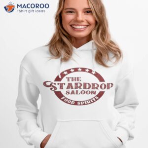 the stardrop saloon pub logo stardew valley burgundy logo sdhirt hoodie 1