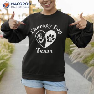 therapy dog team apparel for animal assisted pet shirt sweatshirt