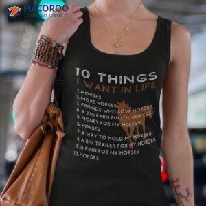things i want in my life horses more horse graphic shirt tank top 4