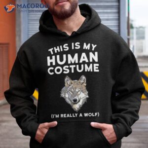 This Is My Human Costume I’m Really A Wolf Shirt Kids