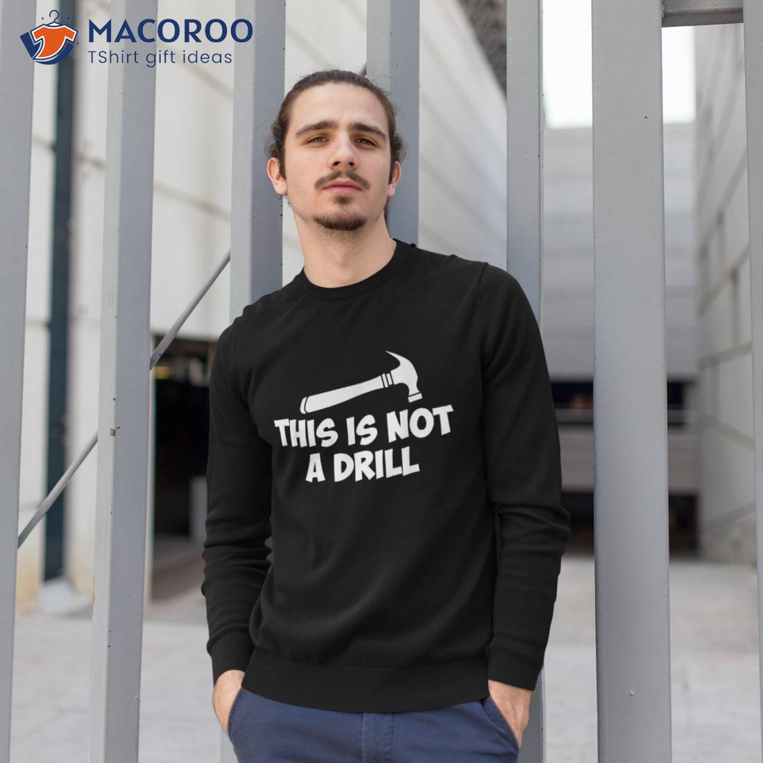 This Is Not A Drill-novelty Tools Hammer Builder Woodworking Shirt This Is Not A Drill-novelty Tools Hammer Builder Woodworking Shirt