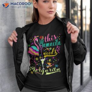 This Mamacita Needs A Margarita Cinco De Mayo Pink Flamingo Shirt