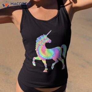 Tie-dye Unicorn Colorful Pink Horse Silhouette Magical Shirt