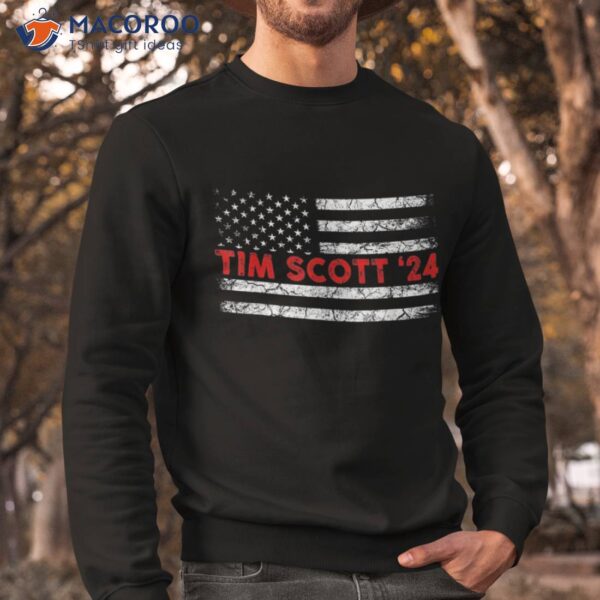 Tim Scott 2024 For President Election Campaign Us Flag Shirt