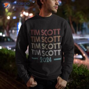 tim scott 2024 for president election campaign us flag shirt sweatshirt