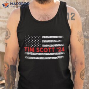 tim scott 2024 for president election campaign us flag shirt tank top 1