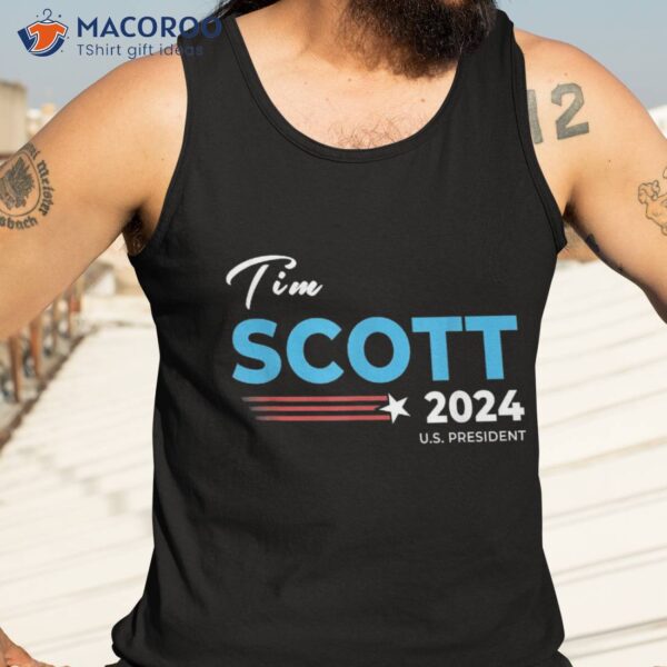 Tim Scott 2024 For President Election Campaign Us Flag Shirt