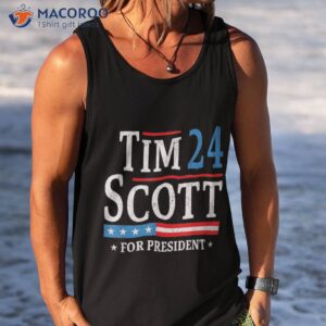 tim scott 2024 for president election campaign us flag shirt tank top