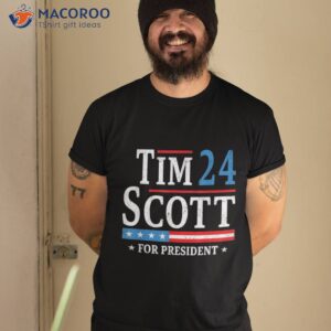 tim scott 2024 for president election campaign us flag shirt tshirt 2