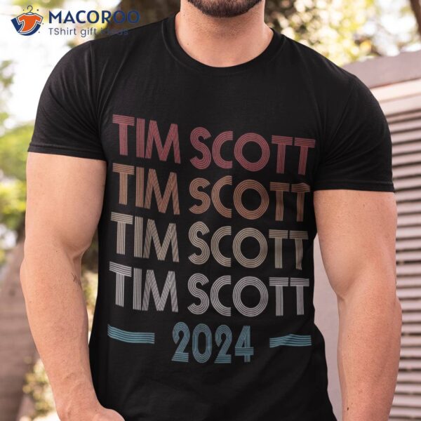 Tim Scott 2024 For President Election Campaign Us Flag Shirt