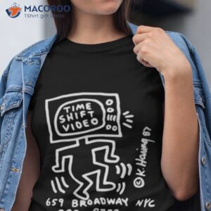 Time Shift Video White Logo Keith Haring Shirt