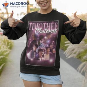 timothee chalamet film character collage white bo shirt sweatshirt 1