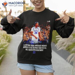 tipton edits 5 star duke signee mackenzie mgbako shirt sweatshirt