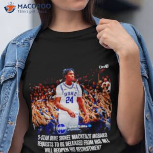 Tipton Edits 5 Star Duke Signee Mackenzie Mgbako Shirt