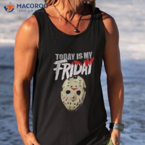 today is my friday goth horror fan retro hockey mask fri shirt tank top