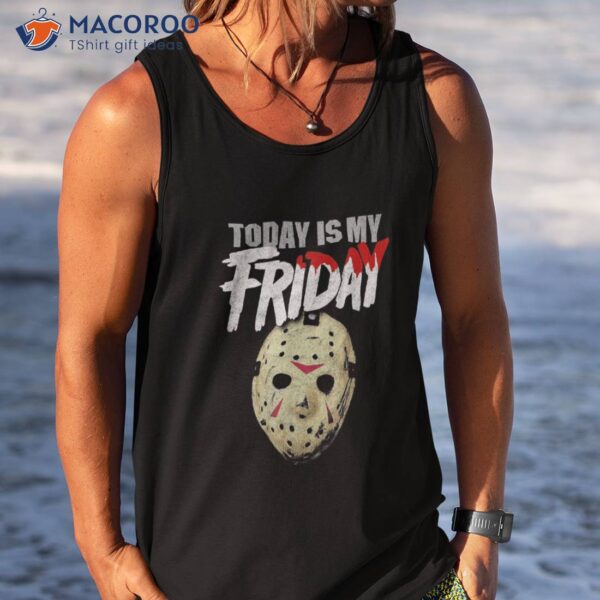 Today Is My Friday Goth Horror Fan Retro Hockey Mask Fri Shirt